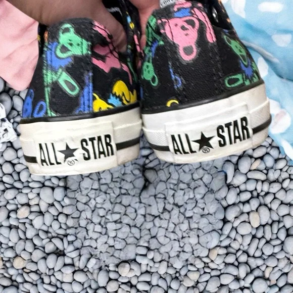Grateful Dead Jerry Bears All Star Converse Size 7 Artwork 2007 Grateful Dead - Picture 6 of 9